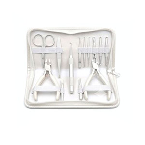 Kit Completo de Herramientas para Extensiones de Cabello, Acero Inoxidable, Herramientas de Instalación de Anillos Micro, Herramientas Profesionales para Colocación de Extensiones de Cabello - Product Image 1