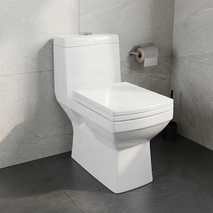 Premium Siphonic One Piece Ceramic Toilet With UF Seat Cover For Modern Architectural Residential Projects - Product Image 1