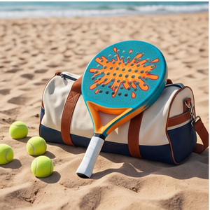 ไม้เทนนิสชายหาดยอดนิยม รุ่น Diamond Padel ระดับมืออาชีพ ระดับกลาง  ด้ามจับโฟม EVA คาร์บอนไฟเบอร์ น้ำหนักเบา แข็งแรง ทนทาน AIR BUZZ - Product Image 5