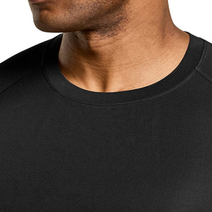 <b>Men</b> Slim Fit O Neck <b>Short</b> <b>Sleeve</b> Quick Dry Sporty T <b>Shirt</b> Solid Color Knitted Polyester Logo Printed <b>White</b> Black Gray <b>men</b> sporty - Product Image 6