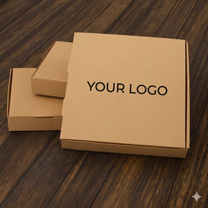 Caja de Pizza de Cartón Corrugado Biodegradable de 2 mm de Grosor, Impresión Flexográfica, Logotipo Personalizado, Cajas de Embalaje de Papel Kraft al por Mayor - Product Image 5