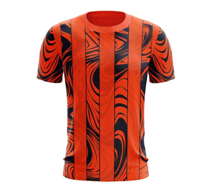 เสื้อกีฬาคุณภาพสูง ผลิตจากโพลีเอสเตอร์ 100% เป็นมิตรกับสิ่งแวดล้อม รับผลิตเสื้อแบบซับลิเมชั่น พิมพ์ลายตามสั่งสำหรับผู้ชาย ขายส่งจากโรงงาน - Product Image 6