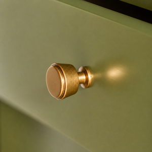Handcrafted Solid Brass Hammered Round <b>Cabinet</b> <b>Knob</b> <b>Gold</b> Finish Decorative Drawer Pull Wardrobe Door Furniture Handle - Product Image 3
