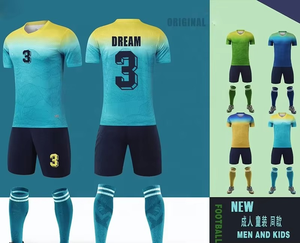 ชุดฟุตบอลผู้ใหญ่แบบกำหนดเองทันสมัย พิมพ์ลายด้วยความร้อน พร้อมชื่อและหมายเลข ชุดกีฬา ผลิตโดยผู้ผลิตชุดกีฬา - Product Image 6