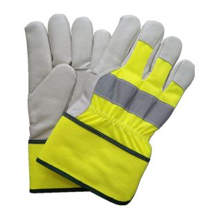 Gants de travail en cuir de style canadien, doublés polaire, pour temps froid, vente en gros, gants de sécurité au travail - Product Image 1