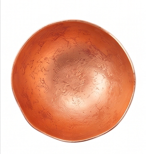 Bol en cuivre fait main, design minimaliste, finition polie, plat de service décoratif pour la cuisine et les cadeaux - Product Image 5