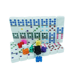 Dominós de Resina Artesanales, Mecanizado CNC de Alta Precisión Personalizado, Juego de 28 Piezas, Dominós de Aluminio de Color - Product Image 1