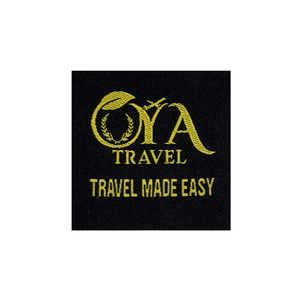 Premium Affordable Custom Woven Damask Labels Fuse Cut & Laser <b>Edge</b> Washable for Garments with Brand Logo - Product Image 1