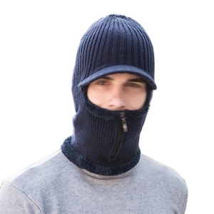 DR ARIFS Balaclava for <b>Women</b>-<b>Winter</b> <b>Hat</b> with Fur Lining Zipper Closure Windproof 100% Polyester - Product Image 1