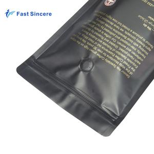 Gıda sınıfı gravür baskı PE kahve paketi çanta vana ile ayakta duran torba fermuarlı çanta - Product Image 6