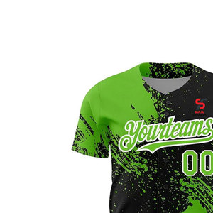 Solid Trader <b>Elite</b> Digital Printing Vibrant Colorway Full Button Classic Stripe Sports Uniforms Baseball Uniform - Product Image 3