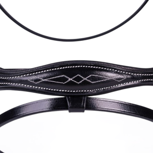 Al por mayor: Brida de cuero para caballo con ceñilla de brillo y cabezada con costuras decorativas, equipo ecuestre OEM, fabricante de aparejos, personalizado ADIBA - Product Image 6