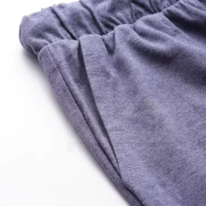 Men's Solid Color Short Sleeve T-Shirt And Shorts <b>Set</b> Casual Summer Wear <b>Knitted</b> Cotton Fabric Breathable Quick Dry - Product Image 4