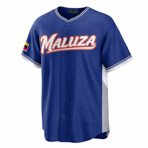 Camiseta de Béisbol MALUZA Personalizada, Uniforme Deportivo Unisex Corto, Impreso, Transpirable, de Secado Rápido, Sublimado, para Equipos, Venta al Por Mayor OEM - Product Image 1