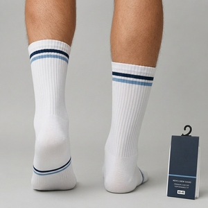 Chaussettes de sport confortables et respirantes pour hommes, collection Printemps 2026 – Meilleures ventes – Chaussettes décontractées tissées pour hommes - Product Image 6
