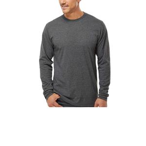 Camiseta de algodón 100% de calidad superior para tela de hombre, camiseta en blanco de manga larga bordada personalizada, exportación desde BD - Product Image 5