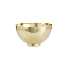 Copper American Style Customizable Serving Bowl Polished Eco-Friendly Gold Plain Design for Kitchen Dining Tableware - Product Image 3