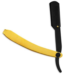 Professional <b>Single</b> <b>Blade</b> Safety <b>Razor</b> Yellow Antiskid Handle Fixed Tension System Stainless Steel <b>Blade</b> Reusable Barber salon - Product Image 5