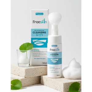 Nettoyant moussant pour le visage Freeskin, marque privée OEM/ODM, pH 5, pour peaux sensibles et sujettes à l'acné - Product Image 1