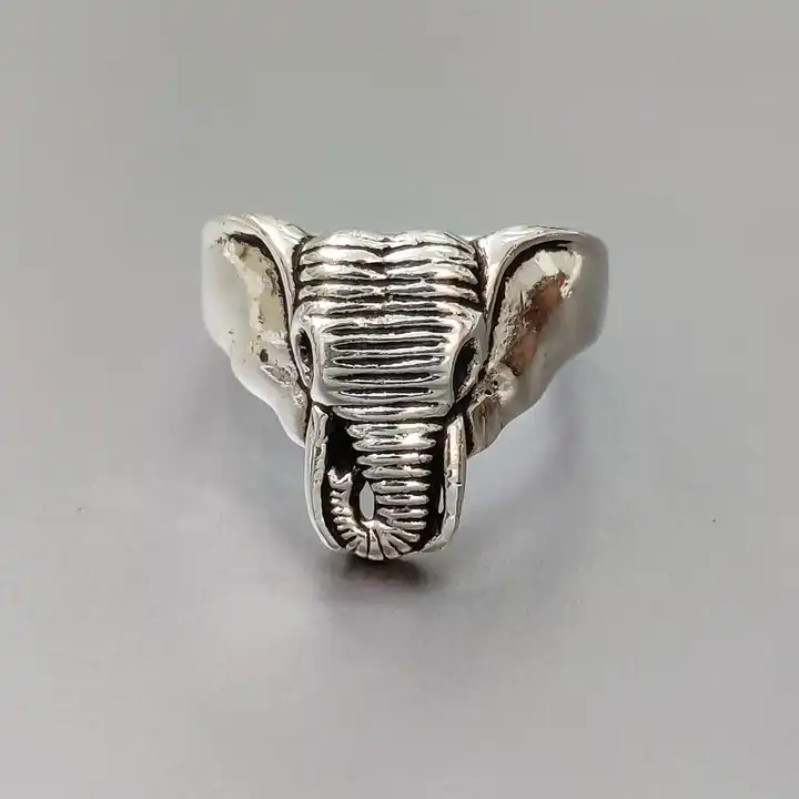 Biker Ring Skull sterling silver LORD GANESHA elephant Hindu OM Fortune  Talisman - Shop jacksclub General Rings - Pinkoi