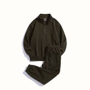 Wholesale Price Winter Streetwear Tracksuit Hooded Drawstring <b>Jacket</b> Jogger Set Reversible Lightweight Breathable Unisex - Product Image 1