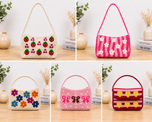 Sacs perlés faits main sur mesure pour l'hiver, couleur unie, disponibles en plusieurs couleurs, tailles et formes, adaptés aux besoins de votre marque unique - Product Image 2