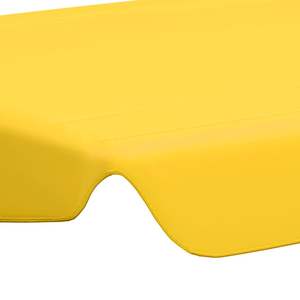 Tettuccio di Ricambio Giallo per Dondolo da Giardino/Patio 150cm/130cm x 105cm/70cm - Product Image 5