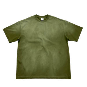 เสื้อยืดแขนสั้นทรงโอเวอร์ไซส์สไตล์วินเทจสำหรับผู้ชาย พิมพ์โลโก้ได้ตามต้องการ ขายดี เป็นมิตรต่อสิ่งแวดล้อม ระบายอากาศได้ดี ผลิตจากผ้าฝ้ายแท้ 100% สีพื้น - Product Image 6