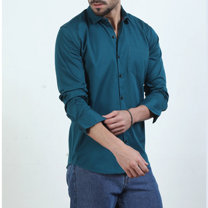 Chemise décontractée pour homme coupe oversize avec épaules tombantes et manches longues pour un style streetwear contemporain et un look superposé - Product Image 2