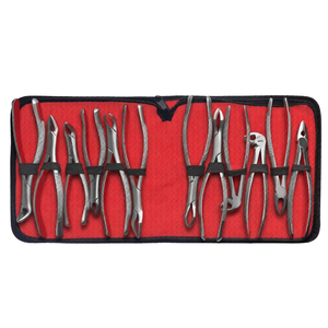 Ensemble de 12 pinces d'extraction dentaire, instruments d'extraction dentaire en acier inoxydable, kit de pinces de chirurgie dentaire professionnel - Product Image 1