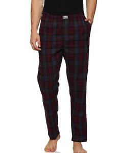 Ensemble de pyjama décontracté en flanelle bleu clair pour homme, chemise à manches longues boutonnée et pantalon de détente à cordon de serrage, vêtements de nuit - Product Image 3