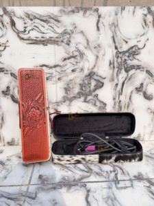 Étui pour fer à friser en cuir repoussé résistant à la chaleur, style western, en fourrure de cheval, organisateur parfait pour outils capillaires - Grande Vente - Product Image 5