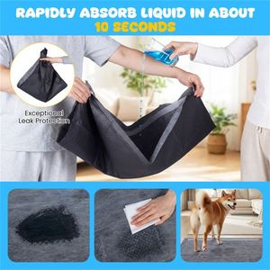 Tappetini Assorbenti per Cani Extra Large a 6 Strati con Controllo Odori, Confezione da 150, con Carbone Attivo, 90x60 cm, per Addestramento Animali Domestici - Product Image 4