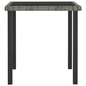 5-Piece Poly Rattan Patio Dining <b>Set</b> in Gray Elegant <b>Garden</b> <b>Sets</b> - Product Image 4