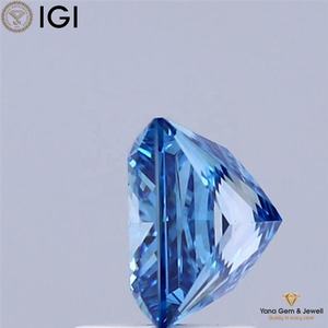 เพชร CVD ทรงเจ้าหญิง น้ำหนัก 2.00 กะรัต สีฟ้าสดใส ระดับความสะอาด VS1 พร้อมใบรับรอง IGI สำหรับงานสั่งทำ - Product Image 4