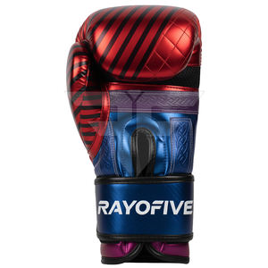 Gants de boxe en cuir professionnels - Design personnalisable, évacuation de l'humidité, fermeture auto-agrippante, haute qualité - Product Image 4