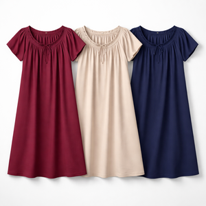 Camisón de Algodón para Mujer, Venta al Por Mayor Directa de Fábrica - Diseños Personalizados OEM del Fabricante - Product Image 5