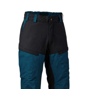 Pantalon de travail taille haute pour homme, color-block bleu et noir, multi-poches, séchage rapide, style toile, pour l'automne - Product Image 5