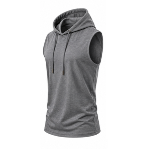Premium <b>Sleeveless</b> <b>Hoodie</b> Lightweight Sportswear <b>for</b> <b>Men</b> and Fitness - Product Image 4