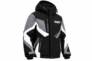 Chaqueta de Esquí Impermeable Negra con Cierre de Cremallera, Chaqueta de Invierno con Capucha, Abrigo para Exteriores con Panel Reflectante, Ropa de Invierno para Hombre - Product Image 4
