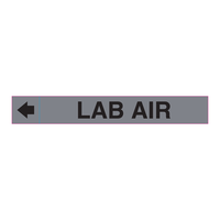 Label Perekat PVC Tahan Panas LAB AIR untuk Penandaan Saluran HVAC Laboratorium