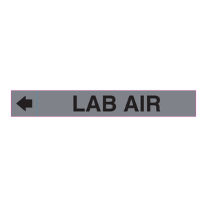 LAB AIR Heat-Resistant <b>PVC</b> <b>Adhesive</b> Label for Laboratory HVAC Duct Marking - Product Image 3