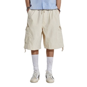 Pantalones cortos holgados de camuflaje para exteriores de verano para hombre, pantalones cortos informales de algodón con bolsillo, pantalones cortos holgados con cordón de cintura media, monos 7XL - Product Image 1