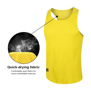 Wholesale Custom logo Blank Solid Sports Men Gym <b>Vest</b> Cotton Polyester Running Sports Men's Sleeveless <b>Stringer</b> tank Top - Product Image 6