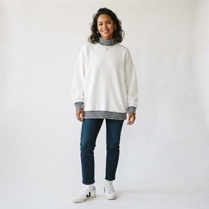 Suéter Oversize de Cuello Alto para Mujer, Manga Larga, Tejido Suave, Ropa de Invierno para Mujer - Product Image 1