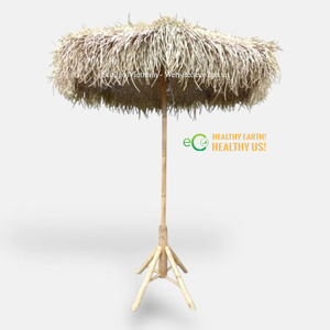Make Outdoor Spaces Feel Like a Holiday | Handcrafted Thatch <b>Parasol</b> | Custom Size & Design from Eco2go Vietnam - Product Image 1