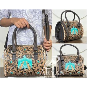 Sac de voyage Thunderbird en cuir véritable fait main, taille moyenne, pour femme, sac de sport durable pour l'extérieur – Collection March Expo - Product Image 1