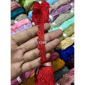 Dentelle fantaisie 100% coton/polyester, couleurs et motifs personnalisés disponibles, prix direct usine, vente en gros, dentelle élégante pour robe. - Product Image 3