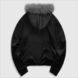 Vente en gros de sweat à capuche zippé pour hommes en polaire épais, brodé, écologique, à épaules tombantes, coupe oversize, personnalisable, uni - Product Image 2