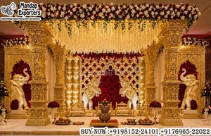 Decoración para Bodas del Sur de la India, Avni Mandap Muhurtham, Estilo Tradicional Elegante, Fibra de Vidrio Irrompible, Duradera, Venta al Por Mayor - Product Image 3
